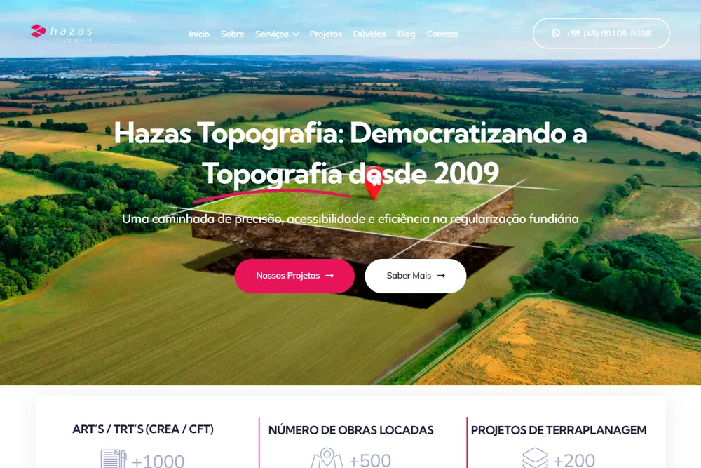 Hazas Topografia: Site institucional