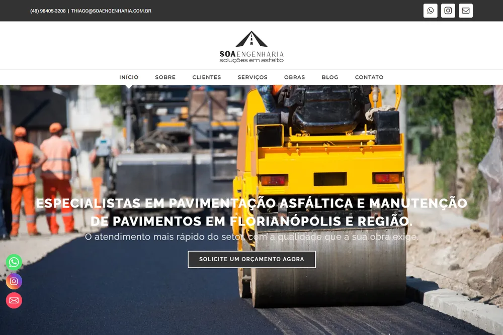SOA Engenharia: Site institucional